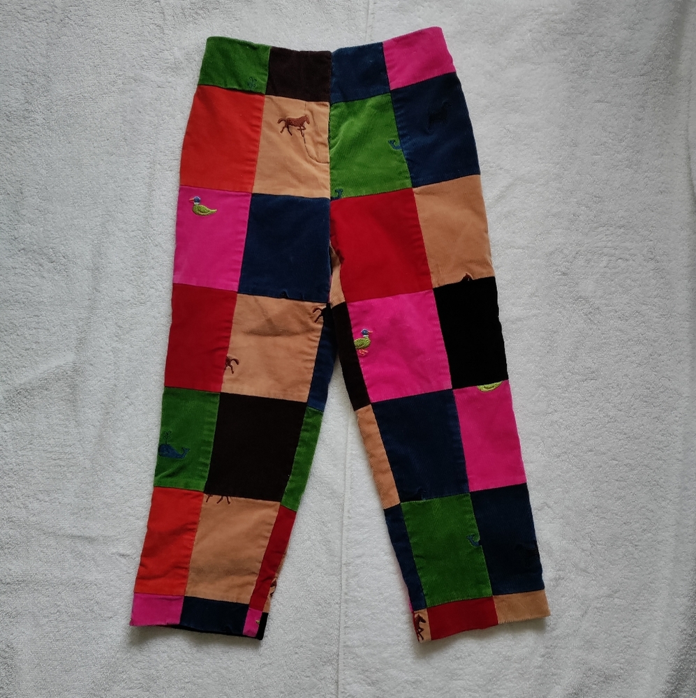 Lilly Pulitzer | VTG Multicolor Animal Print Patchwork Kid's Pants Size 6X